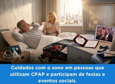 Cuidados com o sono em pessoas que utilizam CPAP e participam de festas e eventos sociais