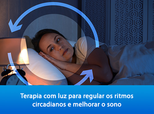Terapia com luz para regular os ritmos circadianos e melhorar o sono